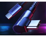 UGREEN Kabel USB-C do USB-C kątowy US334 5A PD 100W 1m czarny - 1489148 - zdjęcie 3